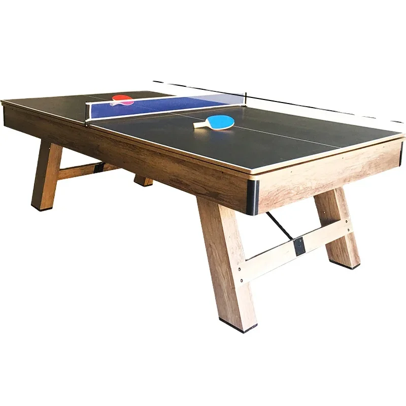 Home adult American table standard tennis table three-in-one Chinese style pool table