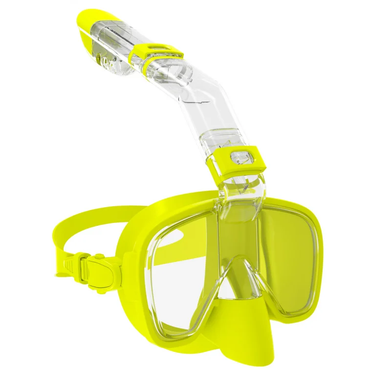 نظارات وأقنعة للغوص قابلة للطي مقاومة للماء والضباب ومجهزة بنظام علوي جاف كامل ومناسبة للسباحة المجانية #6