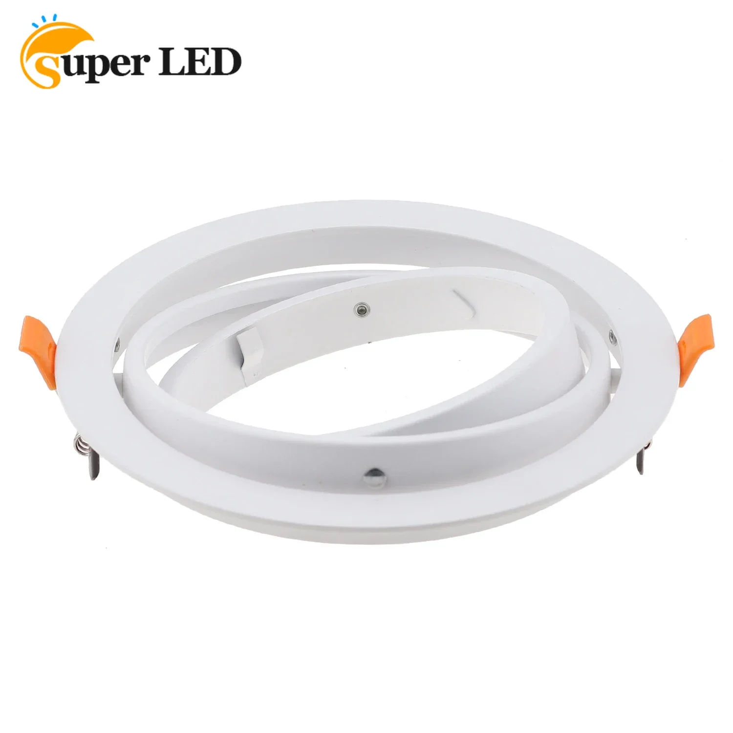 LED Downlight Fixture Housing Lighting Accessories MR16  GU5.3 GU10 Metal Trimless Recessed Round Frames