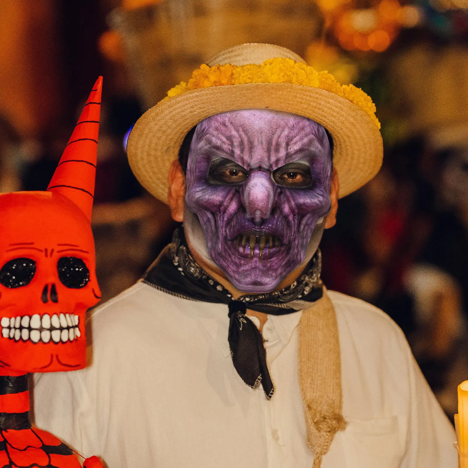 Weird Mask Creepy Spooky Masks for Adults Halloween Party Costume Carnival EVA Cosplay
