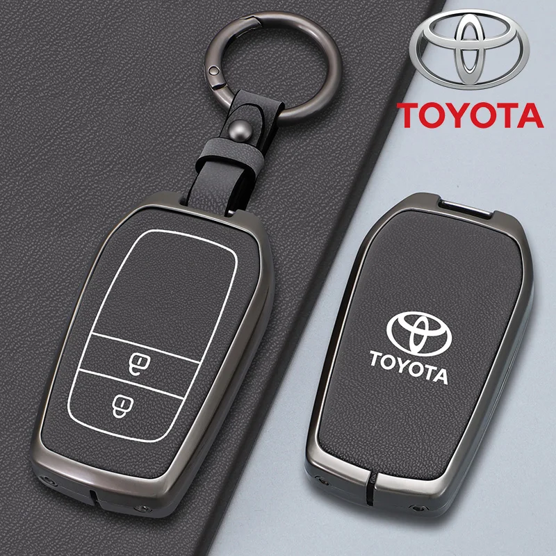 Zinc Alloy Car Key Case Cover Shell Fob For Toyota Vellfire Alphard 30 Series 2Voxy Noah Esquire Harrier Previa Tarago Sienna