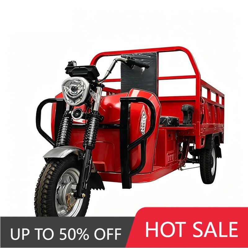 QQA KEYU 72V100Ah lead-acid battery open electric freight tricycle, with a cruising range of 100-130 kilometers and a speed of 3