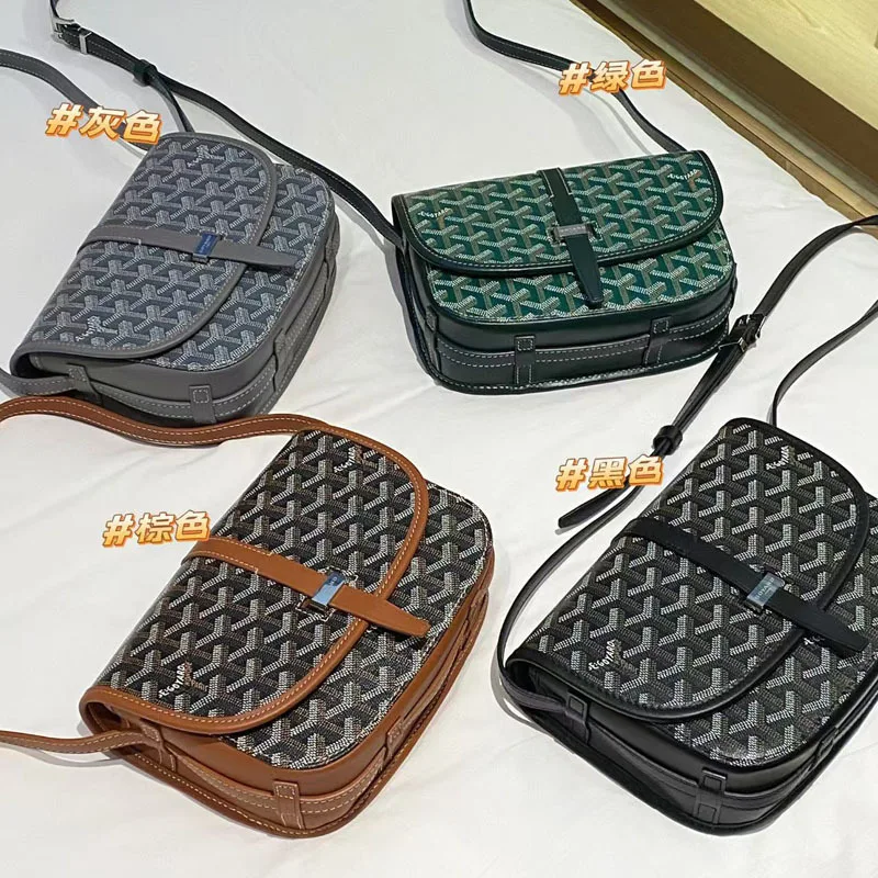 

Unisex saddle bag with dog-tooth pattern, elegant and minimalist design, suitable for shoulder or cross-body wear.
