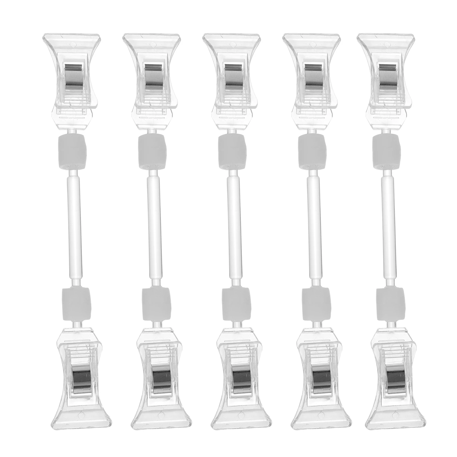 

5 Pcs Advertising Clips Lightweight Price Tag Holders Label Display Racks Supermarket Shop Card Note Storage