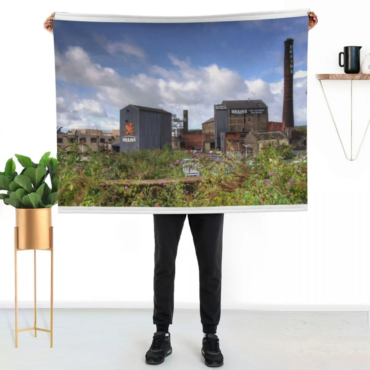 Brains Brewery Throw Blanket Soft Plush Plaid valentine gift ideas Giant Sofa Blankets For Sofas Moving Thermal Blankets