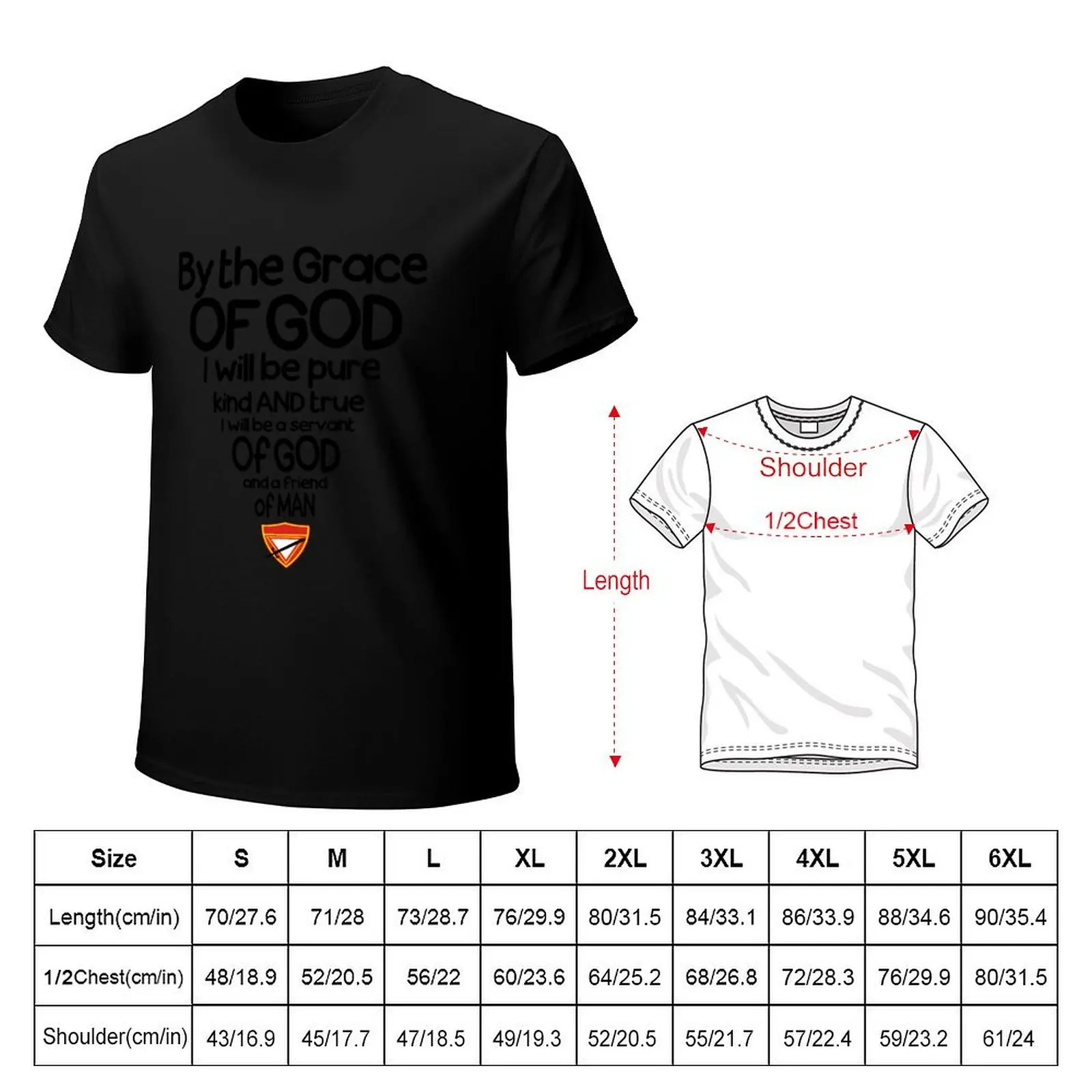 Pathfinder Pledge T-Shirt Basic Daily Outfit Short Sleeve Tee