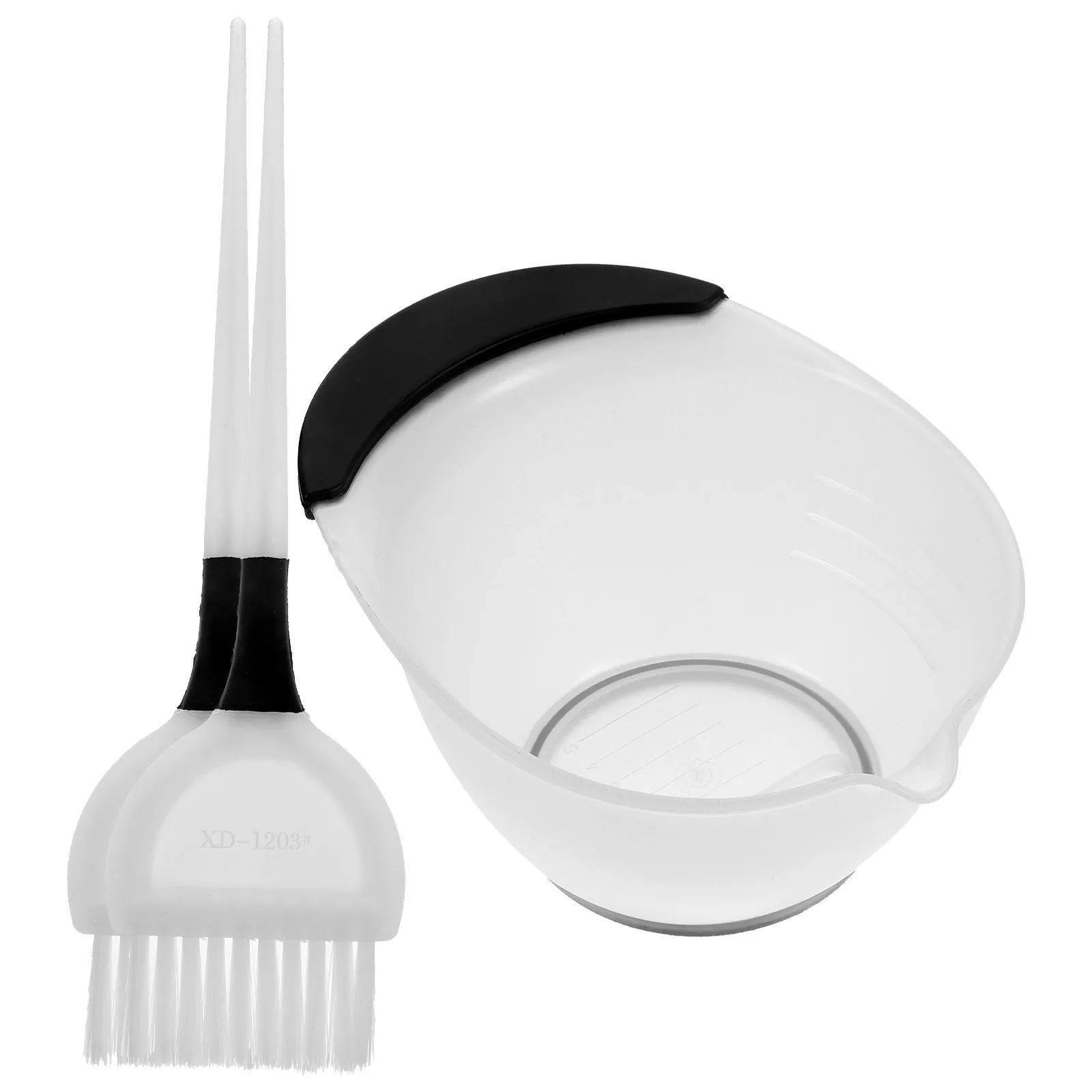 

1Set Hair Dye Bowl and Brush Set White High Quality Hair Coloring Tools Professional Salon Hairdressing Accessory