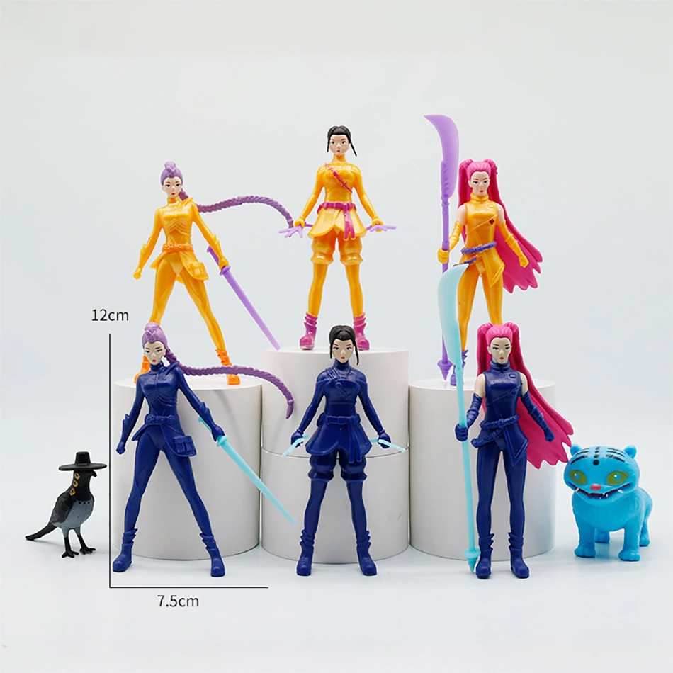 Anime Kpop Demon Hunters Figure Model Toy Cartoon Gaming Peripherals Desk Decoration Collection Figures Model Toy For Kid Gift