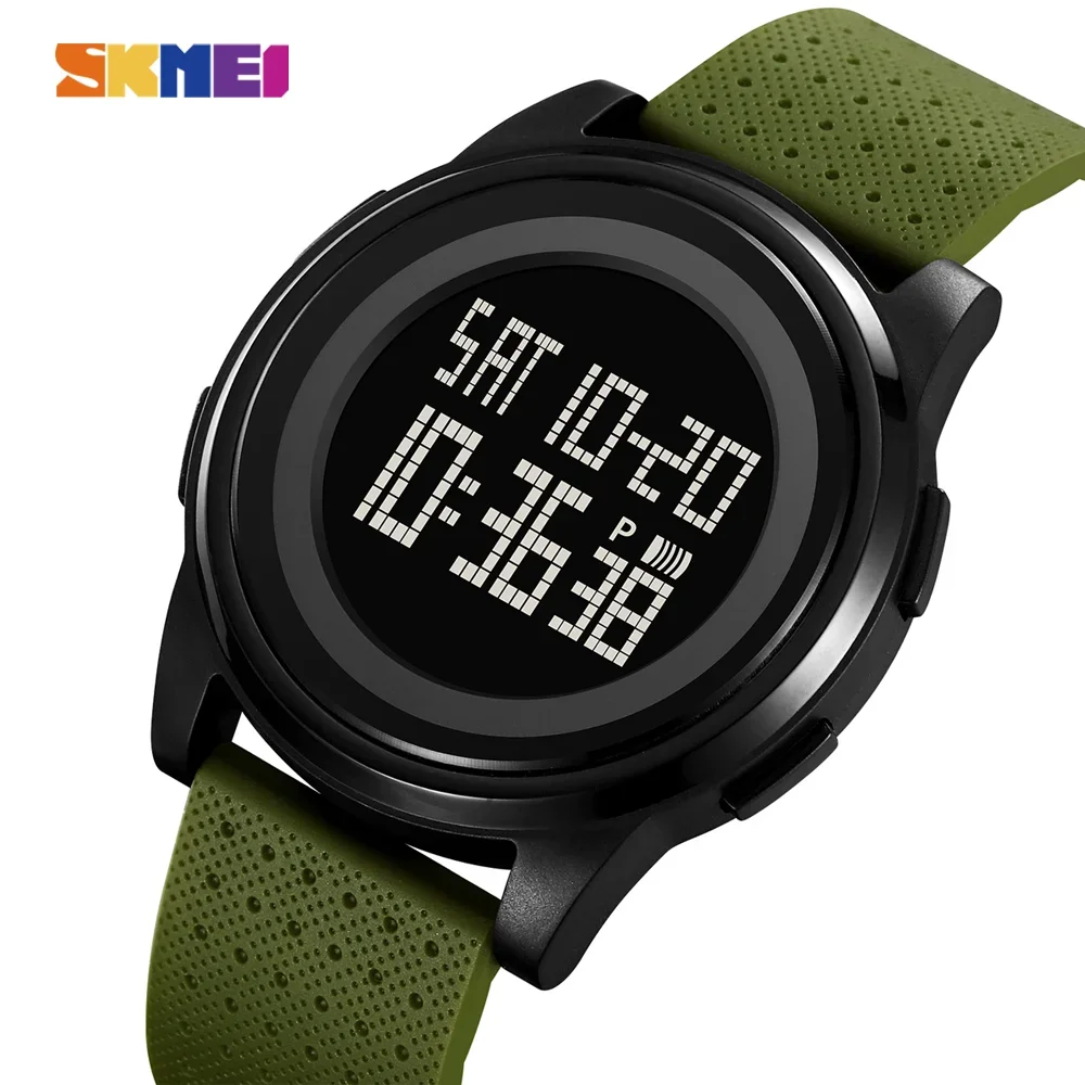 SKMEI Youth Cool Digital Sport Army Watches For Men Women Student Wristwatches Clock Horloges Man 5Bar Waterproof Stopwatch