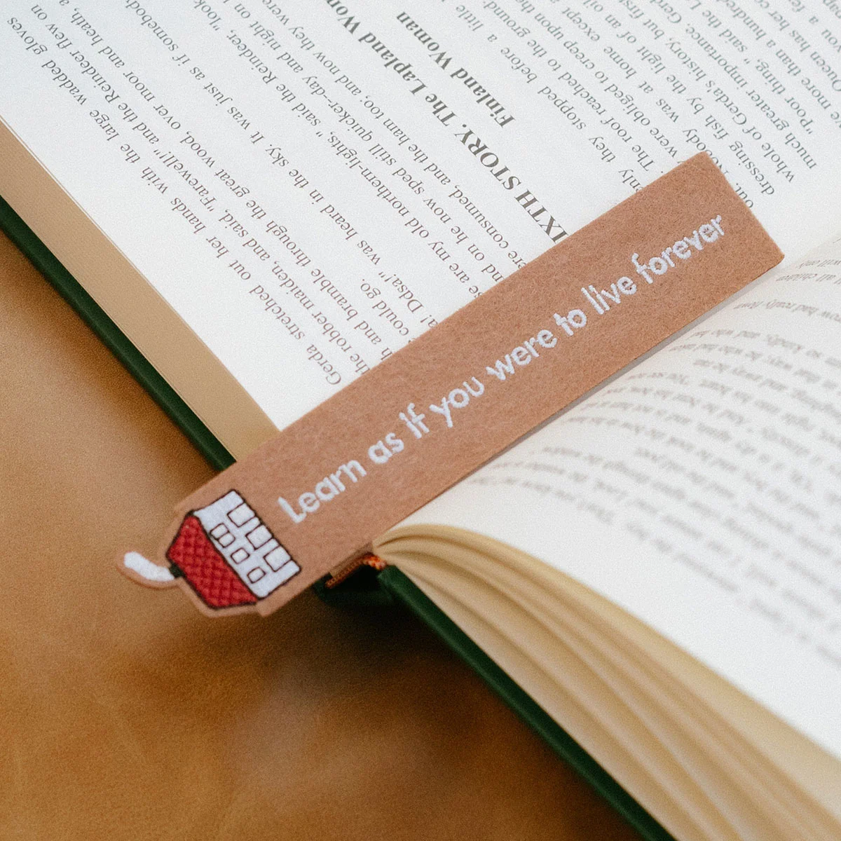 Handmade Felt Embroidered Bookmark Cute Animal Pattern Original Literary Page Marker Creative Gift For Book Lovers Reading