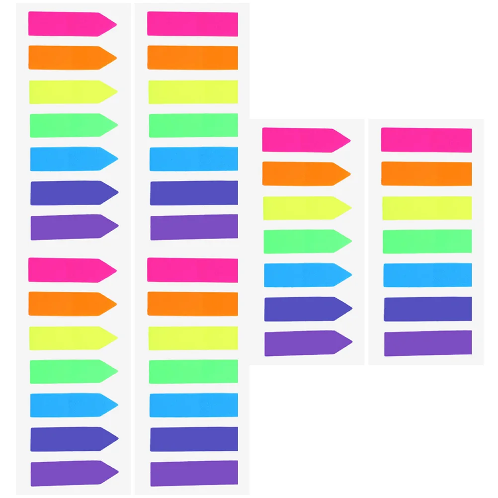 

Colored Sticky Tabs Transparent Frosted Reading Markers Fluorescence Page Highlight Strips School Office Supplies Book