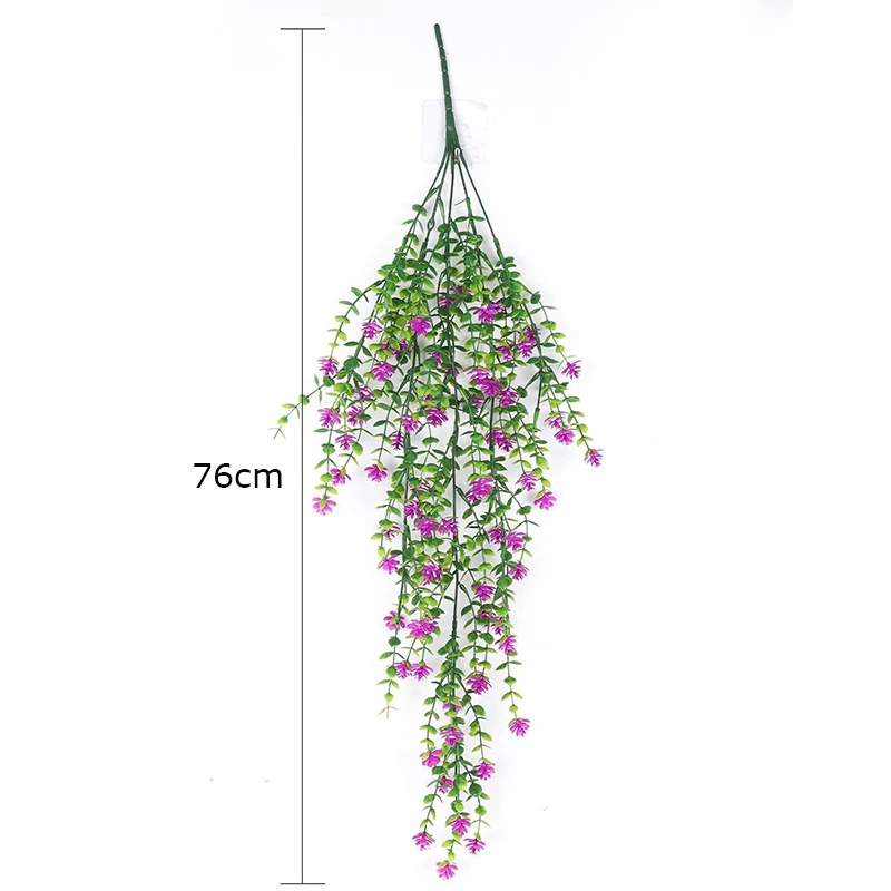 Piante da appendere artificiali pianta da appendere finta finta foglia di eucalipto verde vite piante di plastica resistenti ai raggi UV per esterni