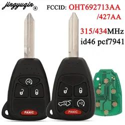 jingyuqin OHT 692713 AA OHT 692427 AA 315 MHz/434 MHz dla Jeep/Chrysler/Dodg 300 200 zdalny kluczyk samochodowy ID46 PCF7941 Chip 4/5 przycisków