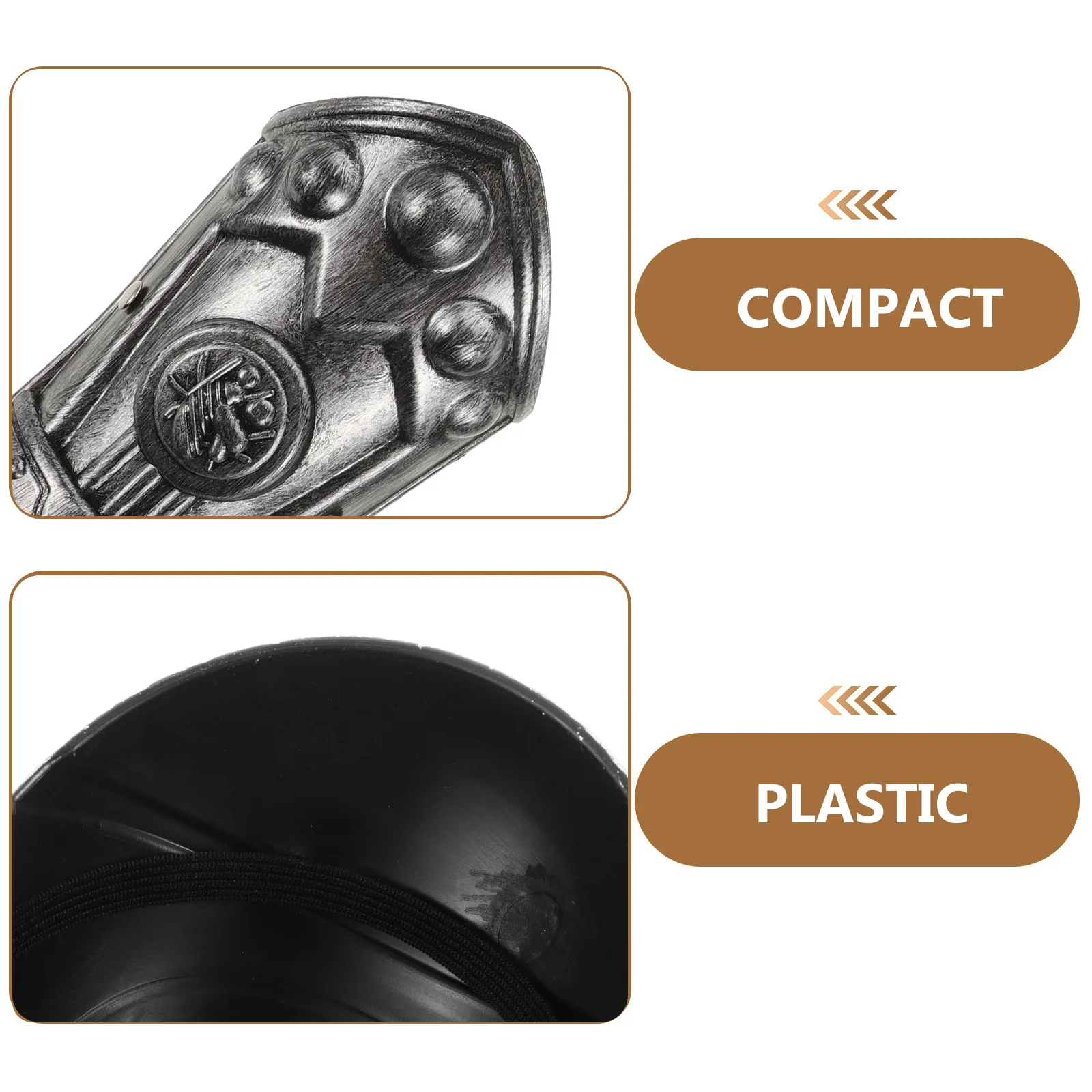 耐久性のある軽量アーマーコスチュームセット 肩と腕のプレート ハロウィーンパーティーイベント用のリアルなコスプレアクセサリー