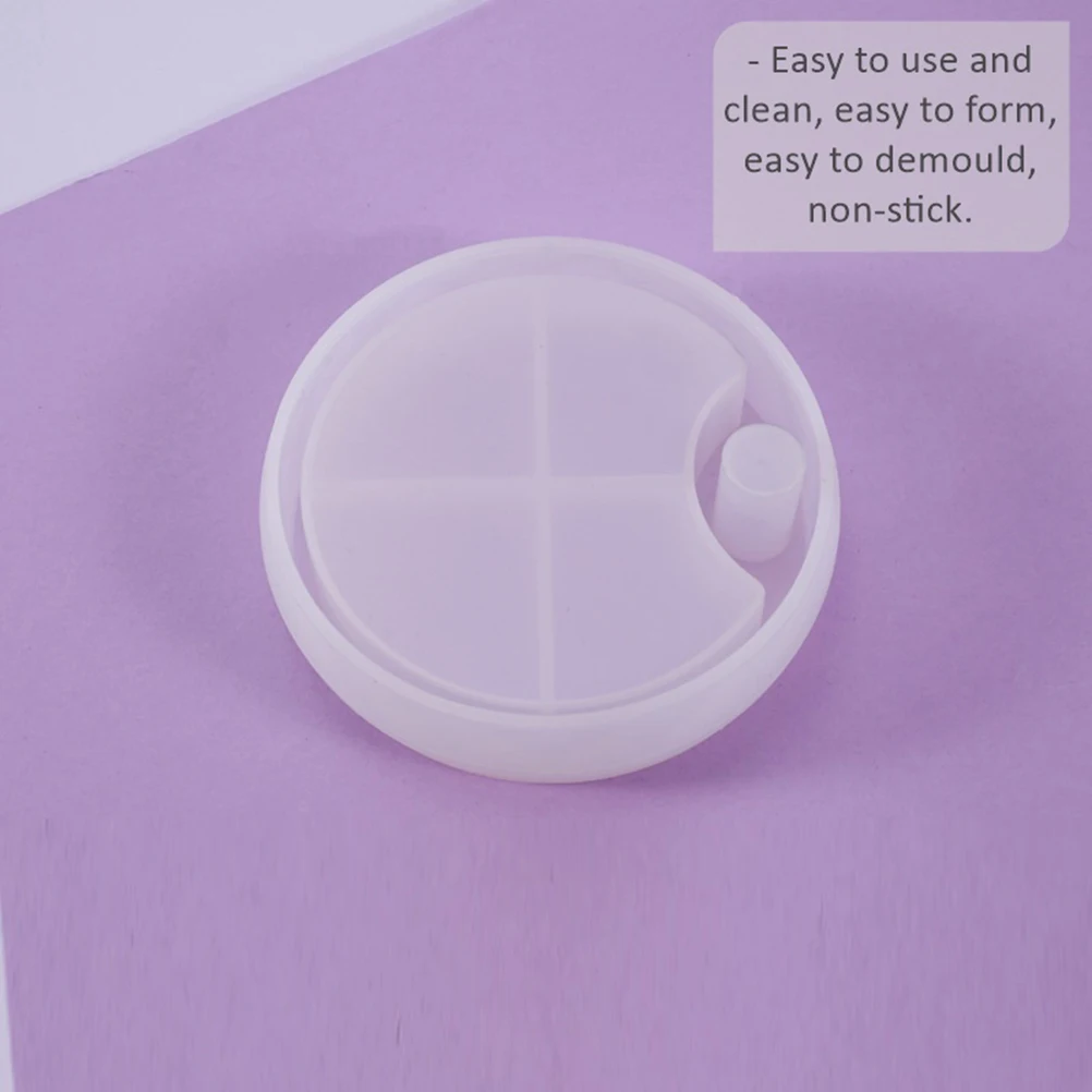 

3Pcs Silicone Jewelry Box Mold DIY Epoxy Resin Crafts Multi Layer Rotating Storage Case Tray Non Stick Easy Clean