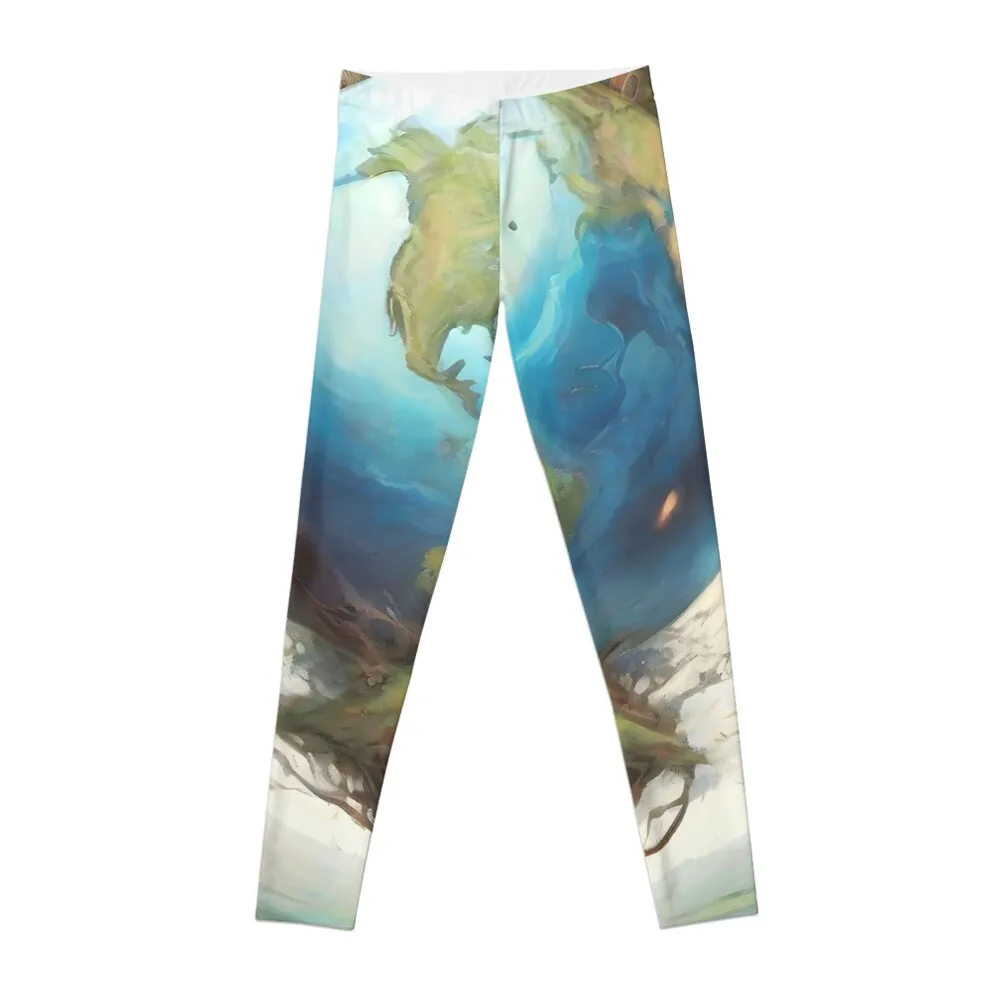 

Earth Nature Landscape Surreal Art Leggings Sweatpants Women's fitness Women's trousers Womens Leggings