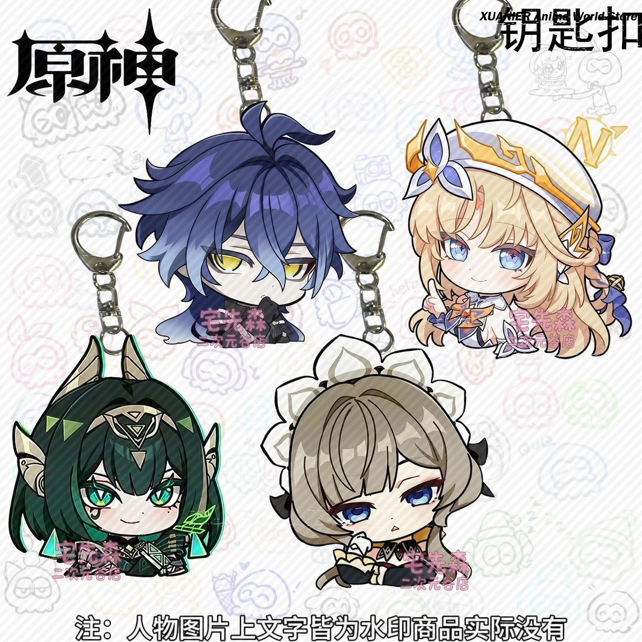 Game Anime Genshin Impact Marionette Flins Nefer Nicole Reeyn Cute