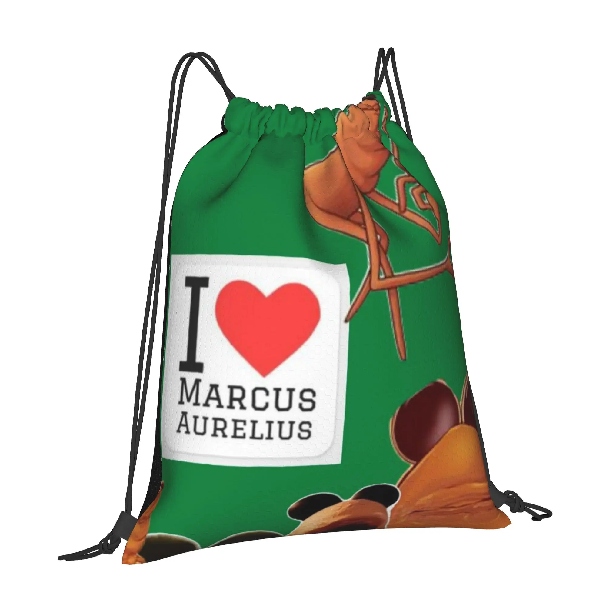Marcus The Worm 13 Marcus The Worm Drawstring Bags Hiking Unisex Storage Organize Bundle Pocket Rope Bag