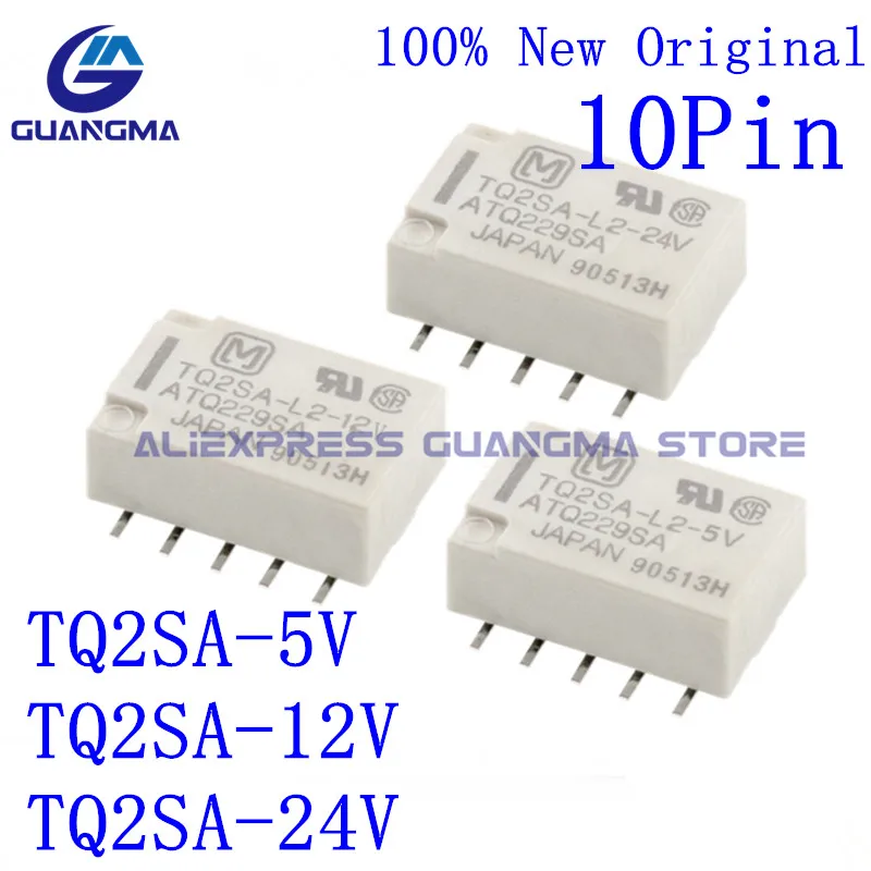 

20PCS 100% original DC5V 12V 24VDC Signal relay TQ2SA-L2 5V TQ2SA-L2 12V TQ2SA-L2 24V 1A SMD 10Pin ATQ229SA TQ2SA L2 5V 12V 24V