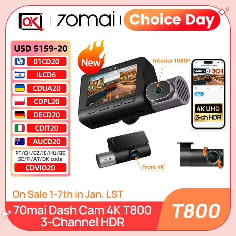 4K Dash Cam with GPS and ADAS