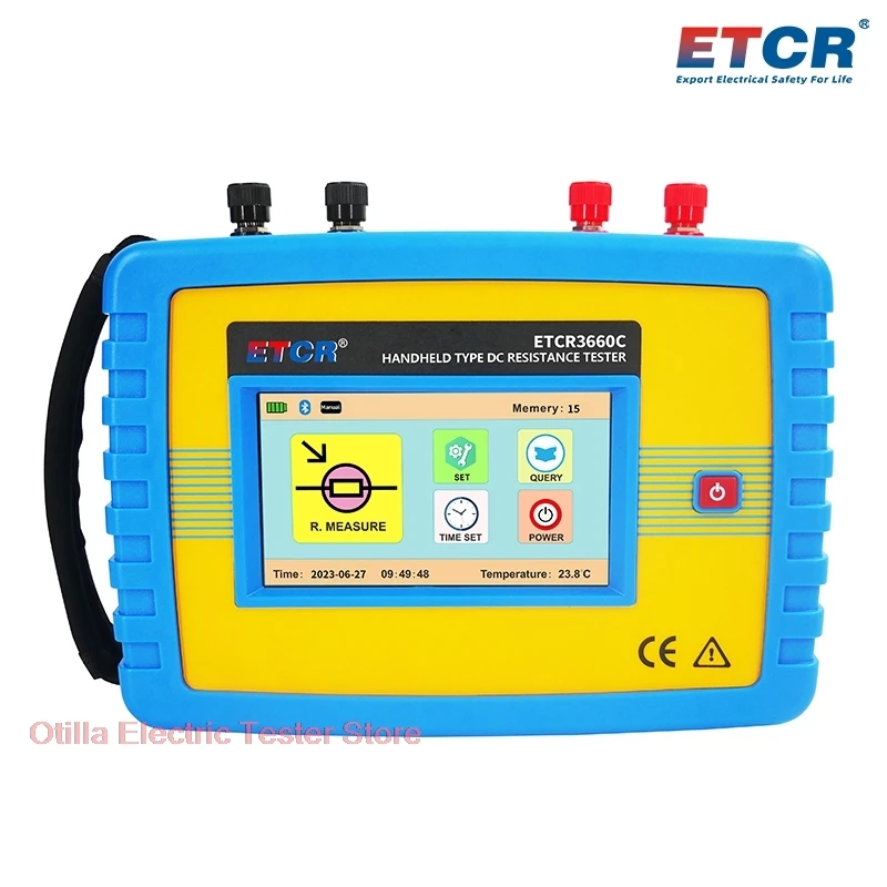 ETCR3660C Switche Battery Parallel Connection Resistance Meter Transformer DC Resistance Tester 1.0uΩ~50.00kΩ Cable Conductor