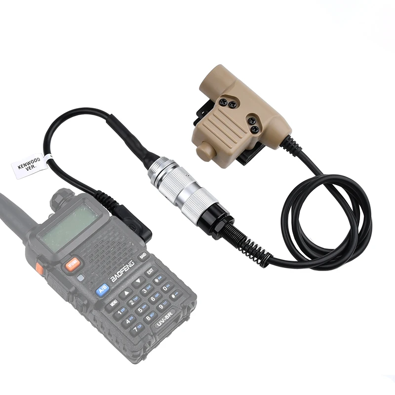 WADSN U94 PTT For Z-tactical TAC-SKY headset HD01 HD03 , to prc-624 PRC-148 152A PRC-152 Walkie talkie tactical u94 PTT 6pin