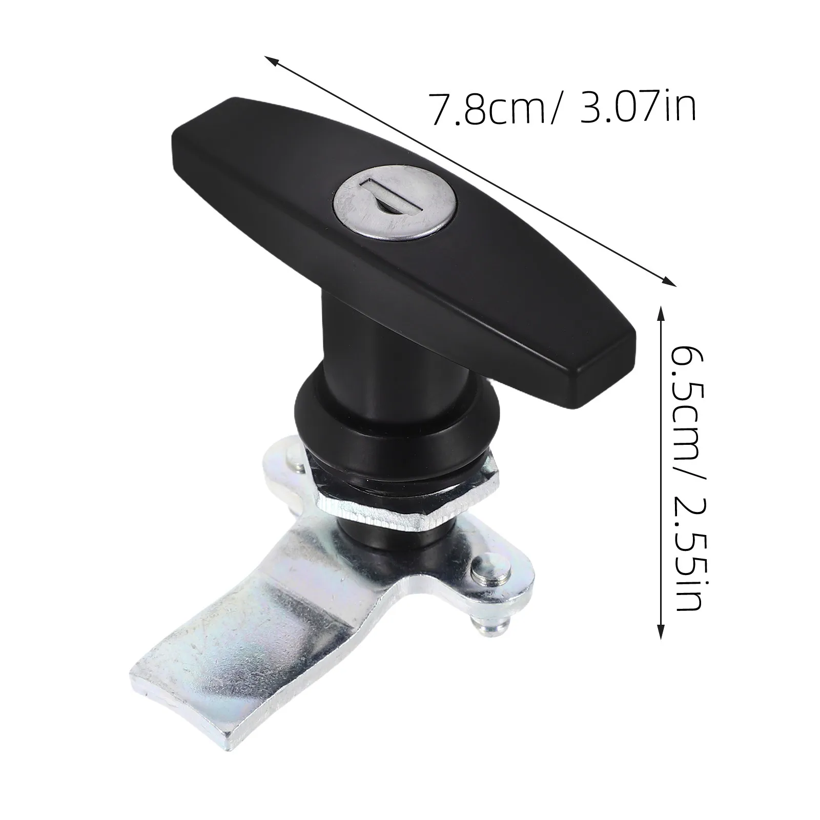 1Set T-Shaped Handle Cylinder Lock Heavy Duty Zinc Alloy Cabinet Door Lock for Rv Truck Trailer Garage Toolbox Desk Furniture view 6