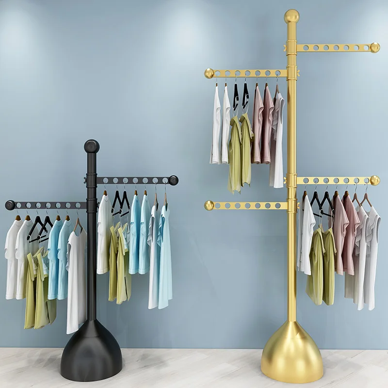 Balcony stand upright clothes rack floor-to-floor bedroom dormitory cool drying clothes rack folding artifact telescopic