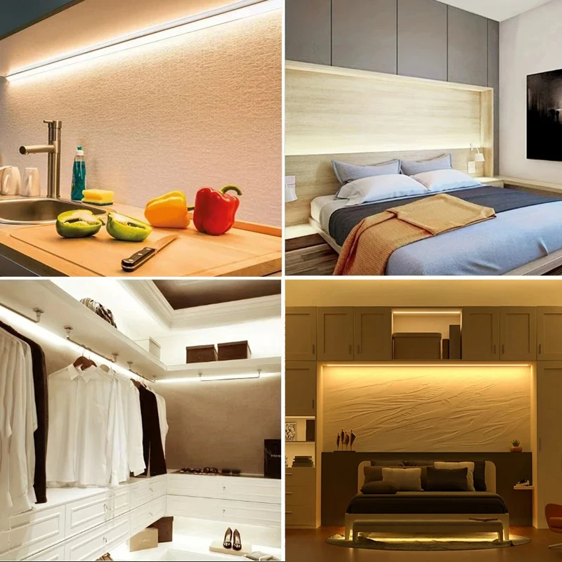 COB LED Strip Light 5V USB Flexible LED Tape with ON OFF Switch High Density Linear Tape for Kitchen, Living Room, DIY Lighting