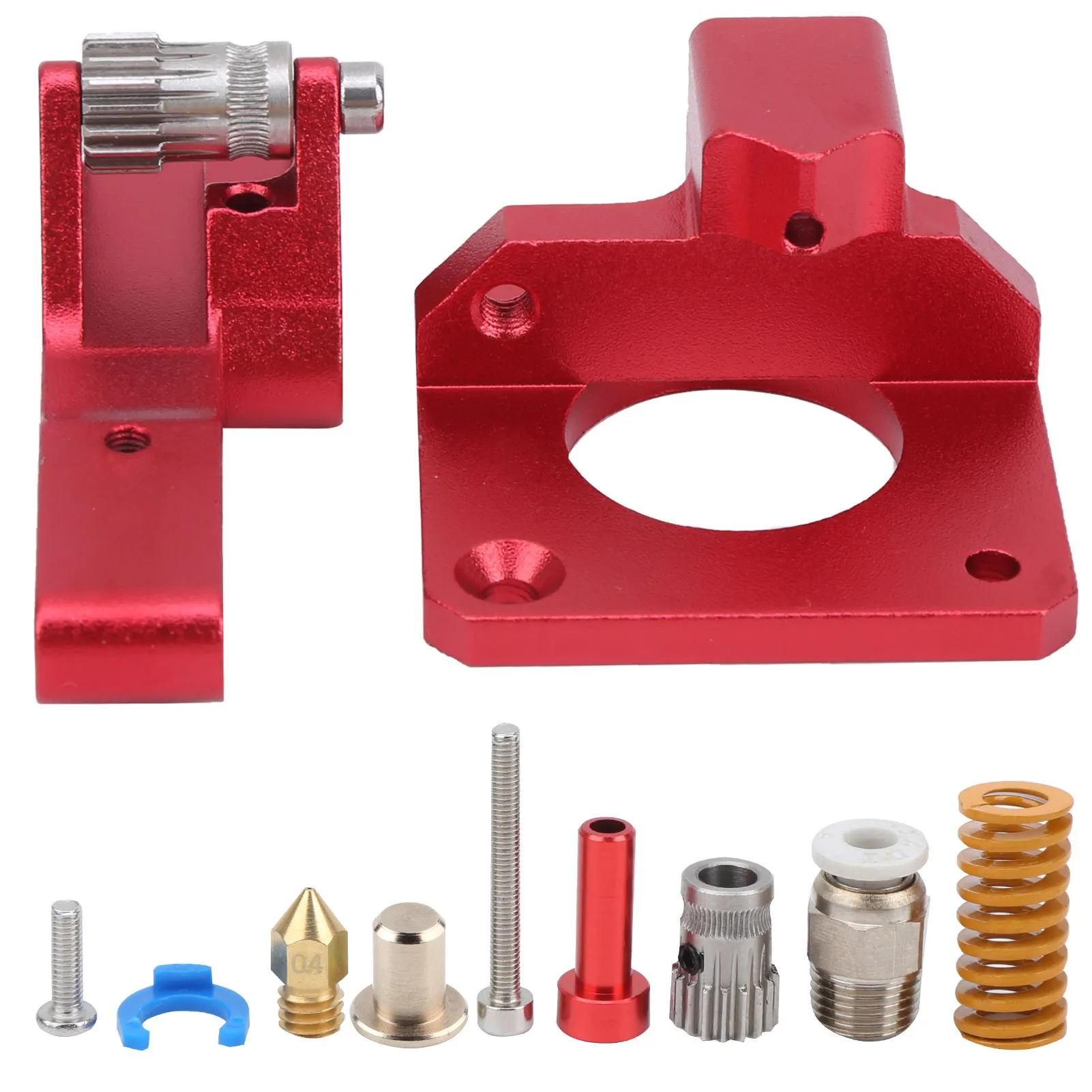 3D Printer Extruder Dual Gear Fit for Ender‑3 / CR-10S PRO Original Red Printer Accessories