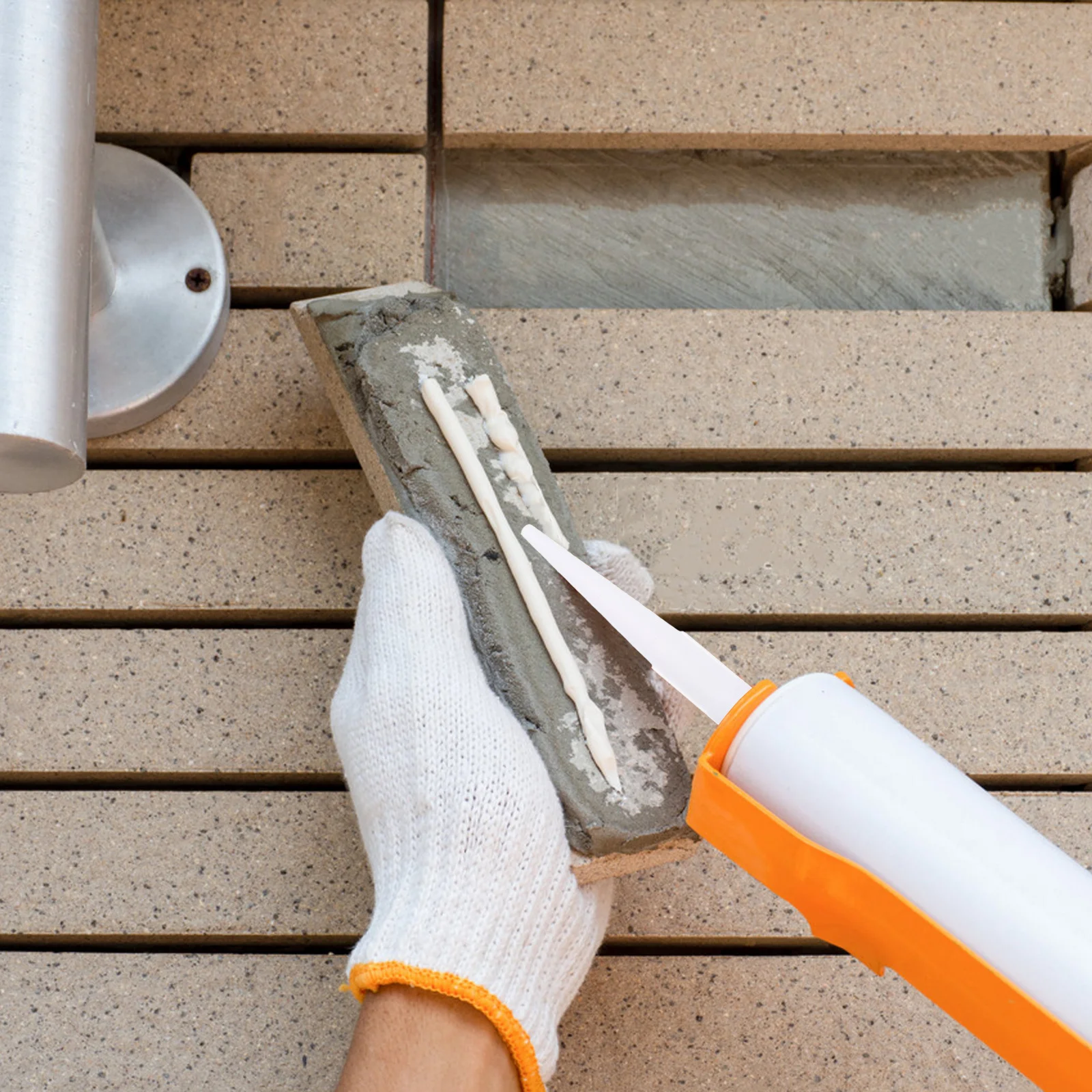 1 conjunto kit de ferramentas selante calafetagem bicos flexíveis substituição dicas reutilizáveis tampas calafetagem grout aplicador ferramenta acabamento