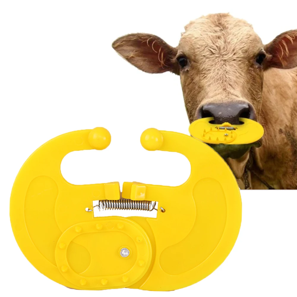 Plastic Bovine Cattle Bull Milk Sucking Prevent Calf Calves Nose Ring Anti-sucking Cow Milk Weaner Weaning Tool Livestock Farm