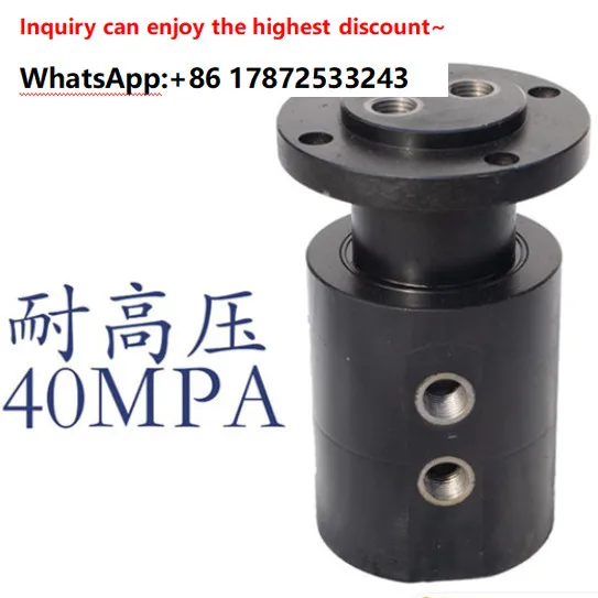 2-way hydraulic rotary joint flange type pneumatic rotary joint with complete specifications for central rotation