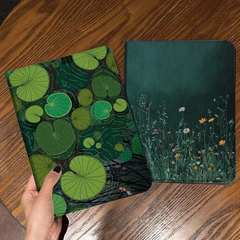 

Cartoon Lotus Leaf Fish Gift Tablet Case For Samsung Galaxy Tab S7 S8 S9 S10 FE Lite