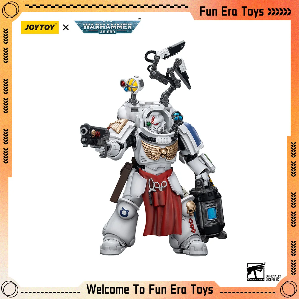 [IN STOCK] JOYTOY Warhammer 40K 1/18 Action Figures Uitramarines Apothecary Biologis Anime Figure Model Children Birthdays Gifts