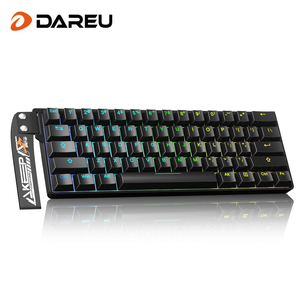 

DAREU 60% Wired Magnetic Gaming Keyboard Mechanical 8000Hz Polling Rate Rapid Trigger0.01mm RGB Backlight SOCD 61 Keys