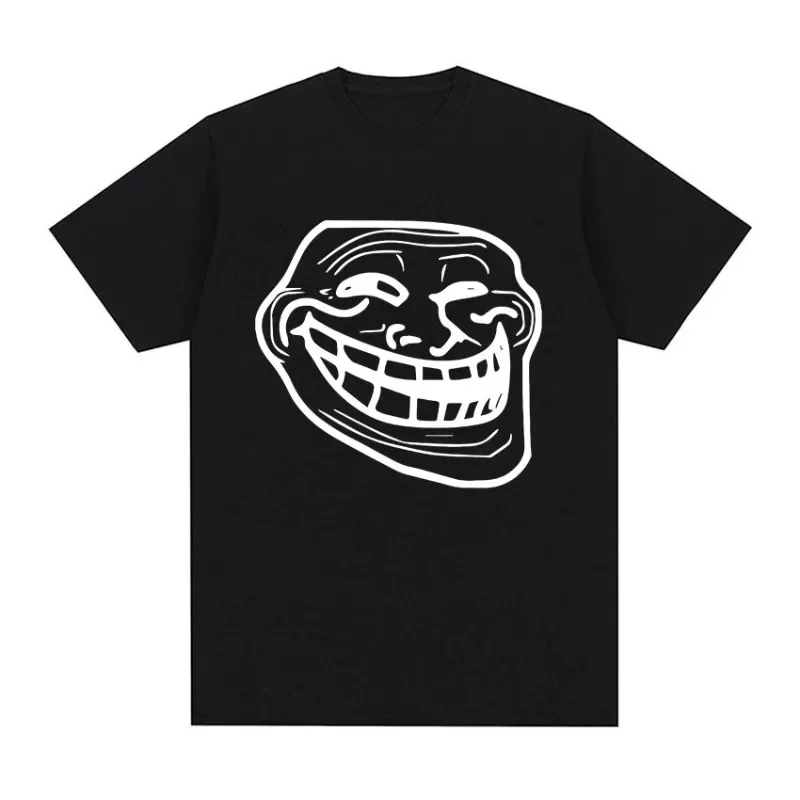 New Troll Face Memes Angry Man Issues Funny Meme T-Shirt Women Vintage Fashion Cotton T-Shirt Vintage Streetwear Tops S-5xl