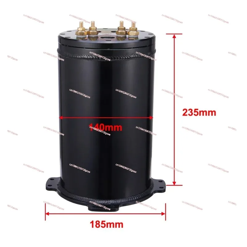 8AN Ports 2.8 l fuel surge tank for twin 40 mm fuel pumps