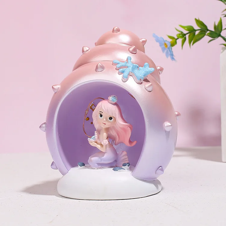 素敵な漫画ナイトライトマーメイドスターライト女の子の寝室の装飾ランプ