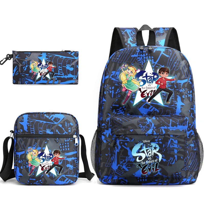 

3Pcs Disney Star vs. the Forces of Evil Bookbag Kids Backpack Boys Girls School bags Daily Backpacks Mochilas Shoulder Bag Set