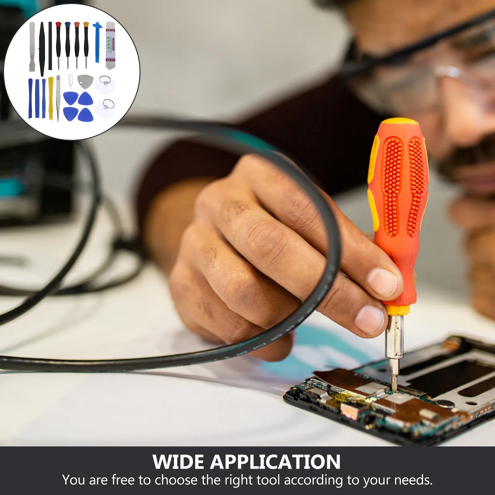 

Набор инструментов для ремонта экранов мобильных телефонов 22-в-1, профессиональный комплект для ремонта телефонов и планшетов, набор инструментов для вскрытия, для ежедневного использования