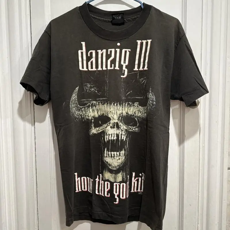 Danzig III How The Gods Kill Dirty Black Summer Orignal Vintage Tour Shirt (S12)