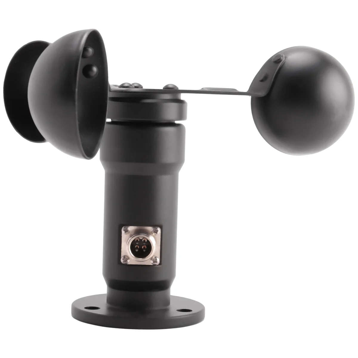 ABYC Pulse Signal Wind Sensor เครื่องวัดความเร็วลมแบบดิจิตอลเอาต์พุตสัญญาณพัลส์อลูมิเนียมอัลลอยด์เซ็นเซอร์ความเร็วลมเครื่องวัดความเร็วลมเครื่องวัดความเร็วลม