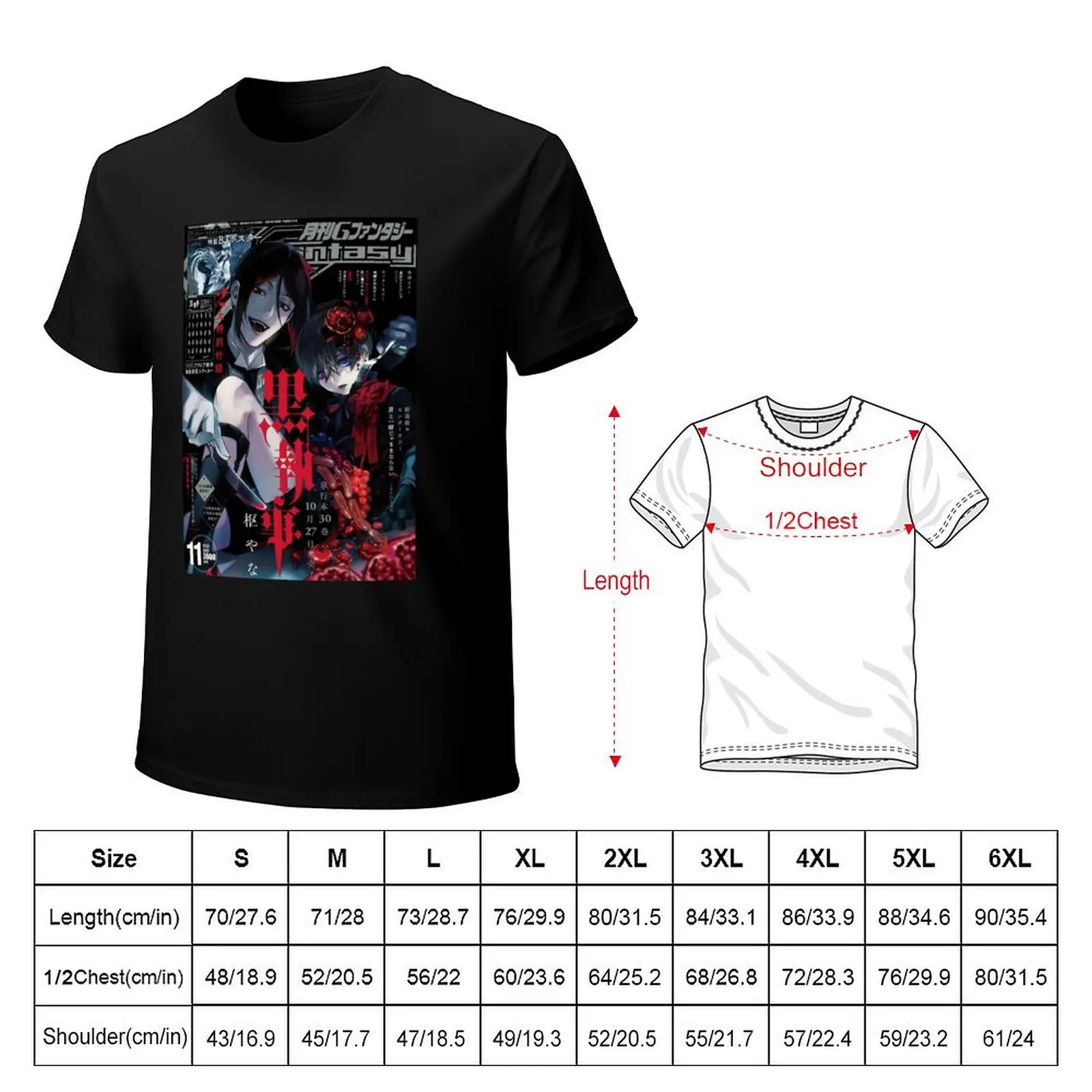 black butler vampires T-Shirt man t shirts high quality luxury brand T-Shirt