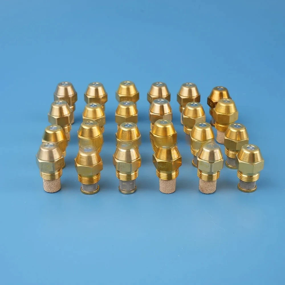 Brass 9/16 Diesel Injector Nozzle, 60‑Degree Heavy‑Fuel Oil Burner Spray Nozzle For Oil Burning Combustion Equipment