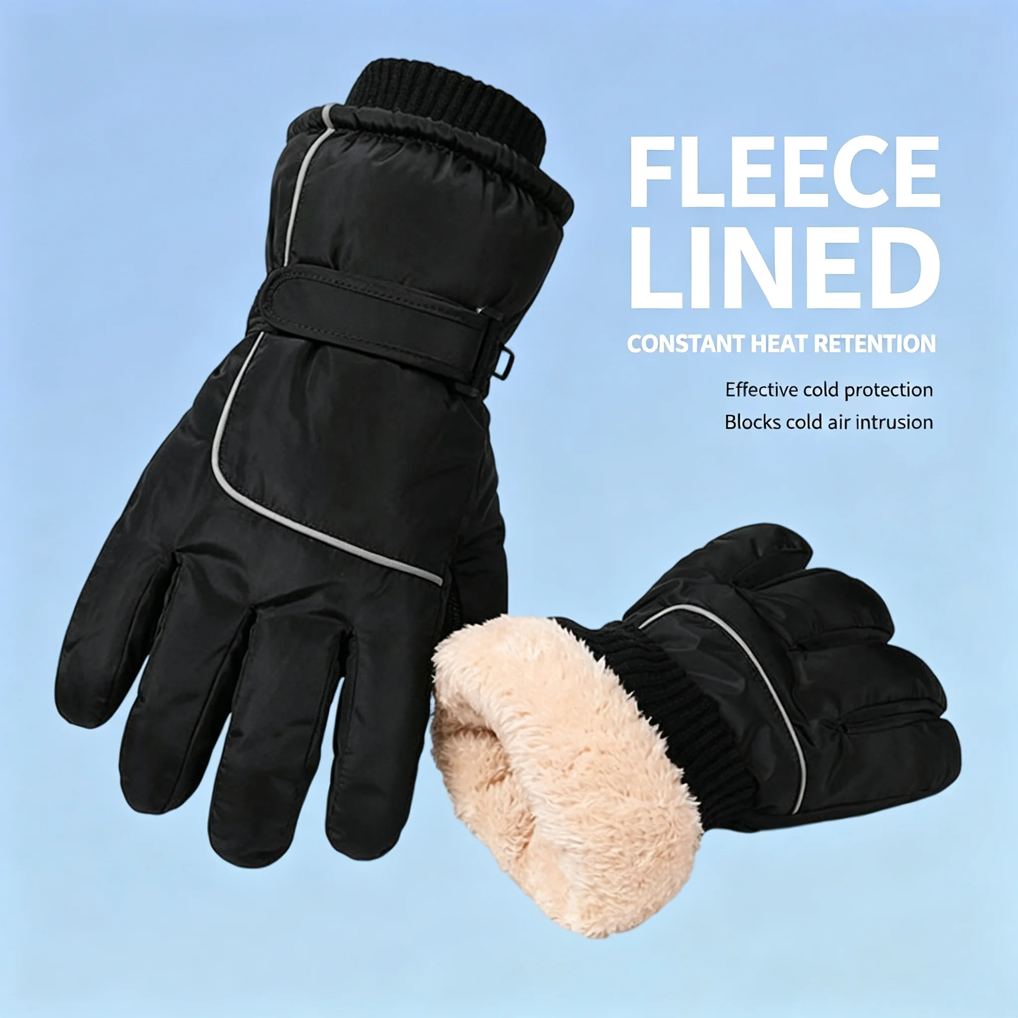 Touch Screen Gloves - 男性用・女性用プロフェッショナル冬用サーマルスキーグローブ 防水タッチスクリーン対応スノーグローブ 暖かく防風性のあるバイク用アウトドアスポーツグローブ