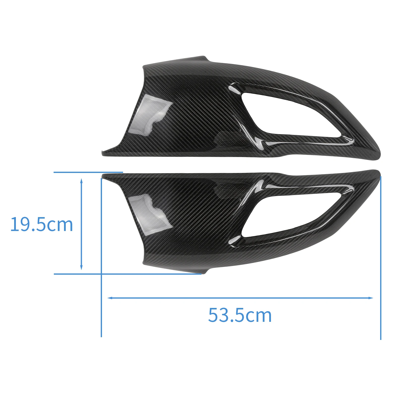 For Ducati Diavel 2011-2018 100% Carbon Fiber Air Intake Covers Upper Side Panels Motorcycle Fairing