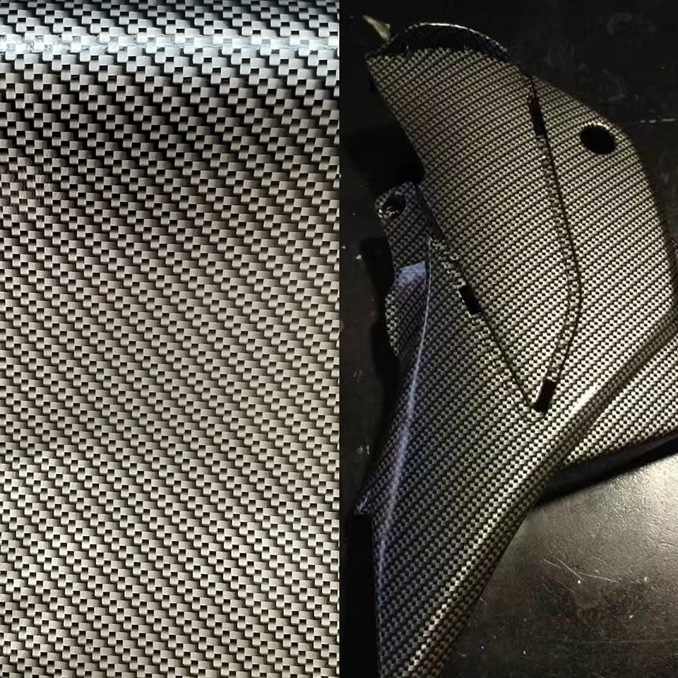 Filme de hidroimpressão PVA de fibra de carbono trançada em duas camadas, filme de impressão por transferência de água para interiores de carros, capa