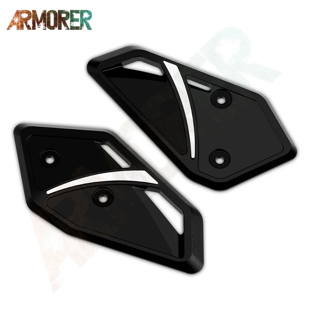 Motorcycle CNC Footrest Pedal Heel Plates Guard Cover Protector Accessories For MT07 MT 07 FZ07 XSR 700 xsr700