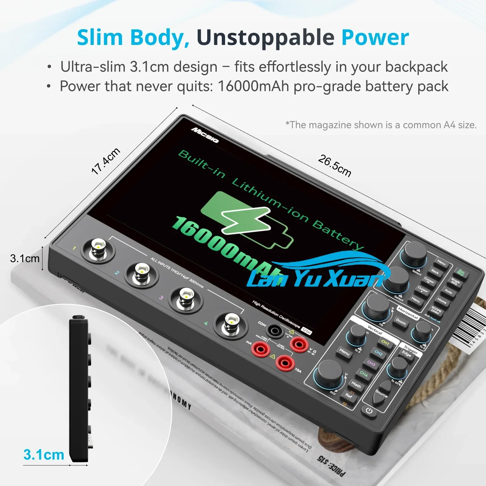 Micsig MHO1 Series Oscilloscope- 8